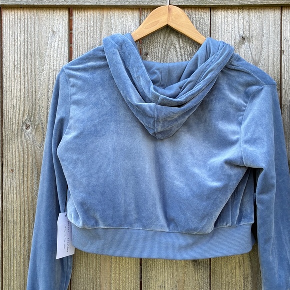 Better Together Blue Velour Tracksuit Three Piece Set - Picture 4 of 10